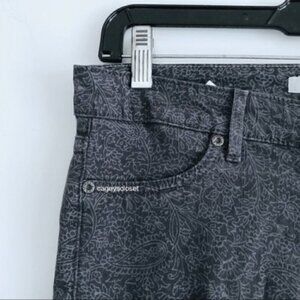 Rich & Skinny Jeans 26 Skinny Printed Paisley Boho Gray Lyocell Sustainable